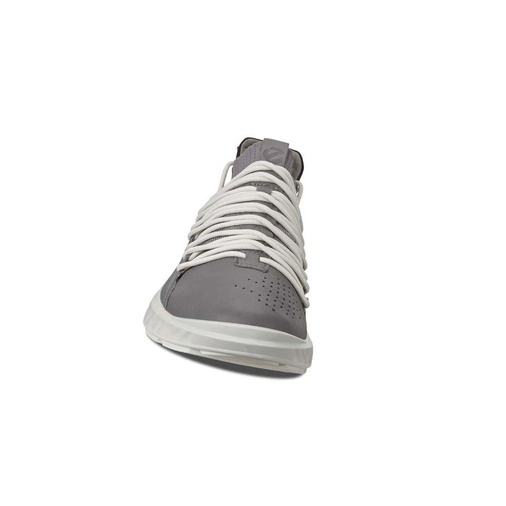 Men's Ecco St.1 Lite Sneakers Silver | USA 650DFM